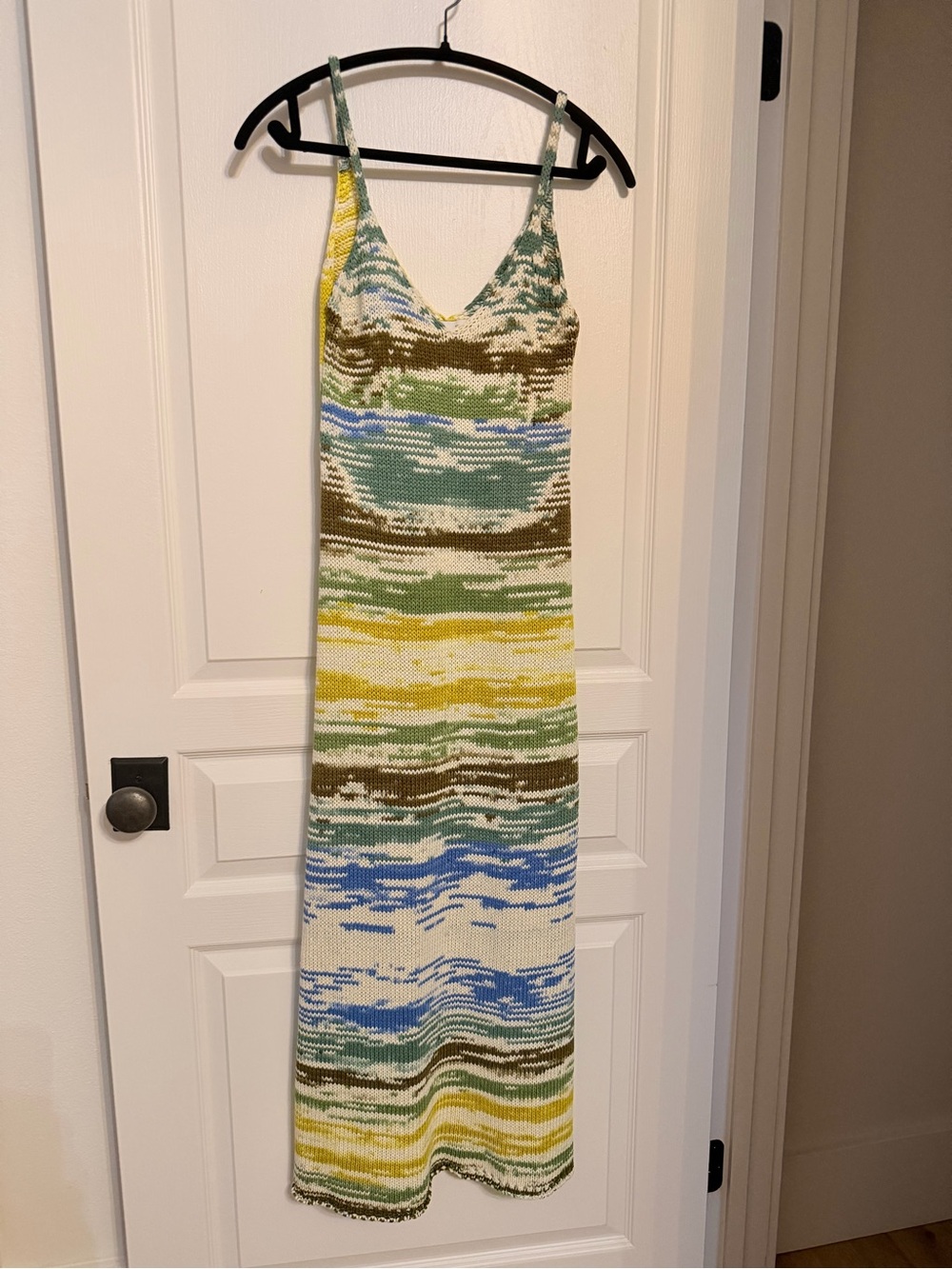 Zara Striped Knit Maxi Dress